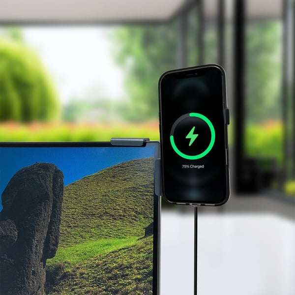 Miniatyrbillede 2 af 5: 4smarts 541114 holder Aktiv holder Wireless charger Sort, Grå