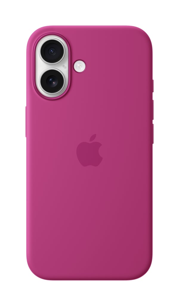 Apple Silikonskal med MagSafe till iPhone 16 – lila fuchsia