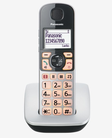 Panasonic KX-TGE510GS telefon DECT telefon Nummervisning Sort, Sølv