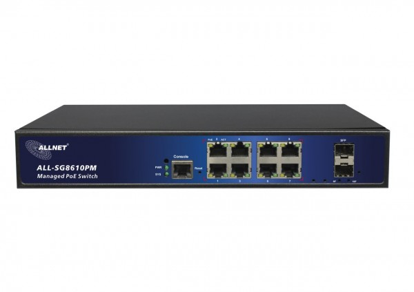 Miniatyrbillede 4 af 4: ALLNET ALL-SG8610PM netværksswitch Gigabit Ethernet (10/100/1000) Strøm over Ethernet (PoE)