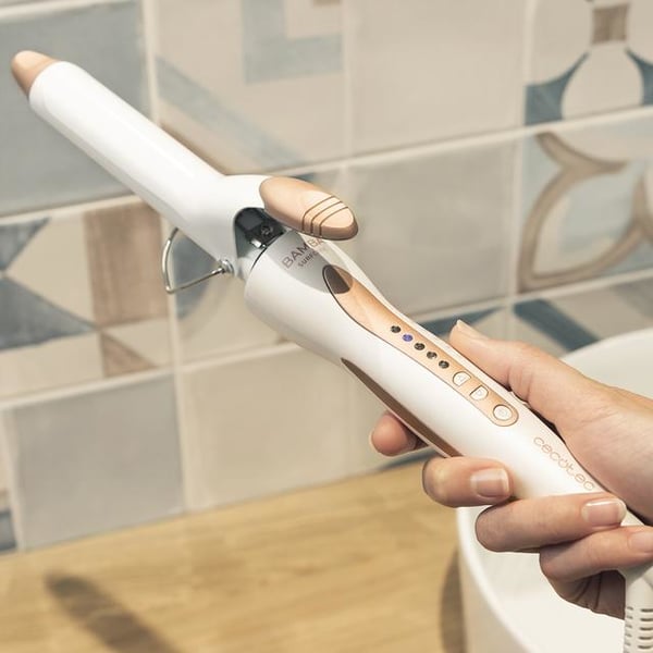 Miniatyrbillede 6 af 6: Cecotec Bamba SurfCare Curly Krøllejern Varm Sølv, Hvid