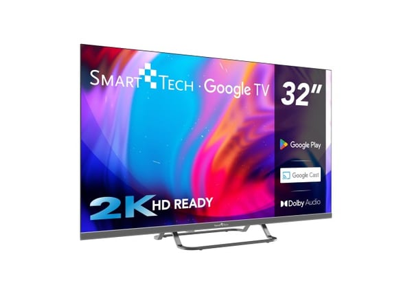 Smart-Tech 32HG01V TV 81,3 cm (32") HD Smart TV Wi-Fi Grå 180 cd/m²