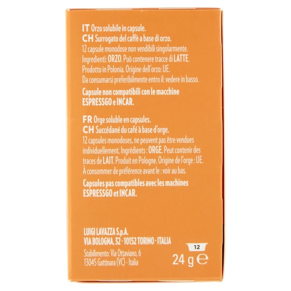 Miniatyrbillede 3 af 4: Lavazza Orzo Kaffekapsel 12 stk