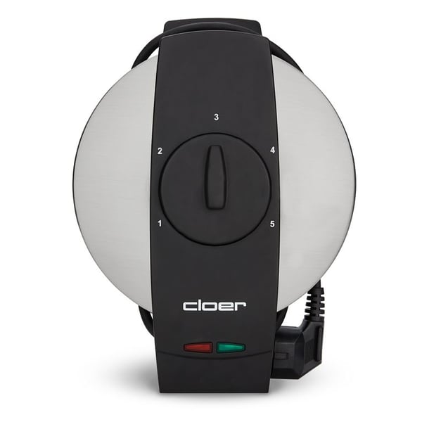 Miniatyrbillede 5 af 8: Cloer 1639SR 5 vaffel/vafler Sort, Rustfrit stål