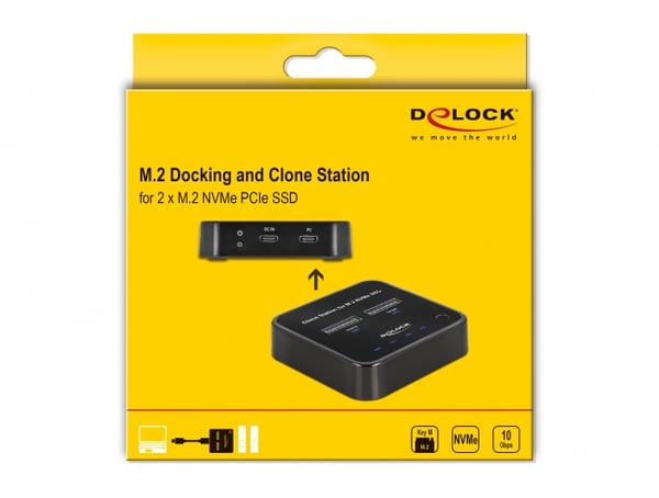 Pikkukuva 6 / 7: DeLOCK 64177 tallennusaseman telakointiasema USB 3.2 Gen 2 (3.1 Gen 2) Type-C Musta