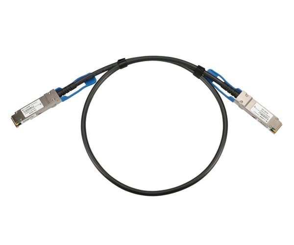 Miniatyrbillede 1 af 3: Extralink QSFP28 DAC CABLE 100G 1M 30AWG PASSIVE InfiniBand og fiberoptisk kabel Sort