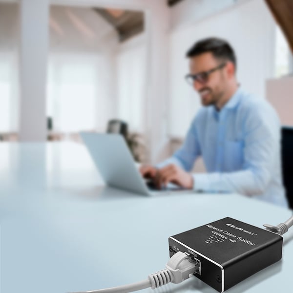 Qoltec 52249 nätverksswitchar Ohanterad Svart