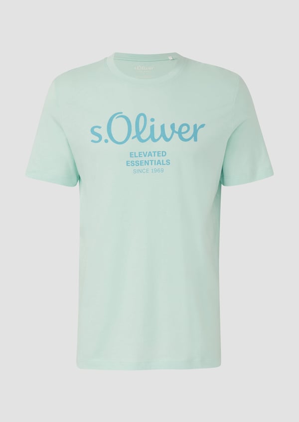 s.Oliver 2139909.61D1.XXL skjorta och topp T-tröja Rund halsringning Kortärmad Bomull