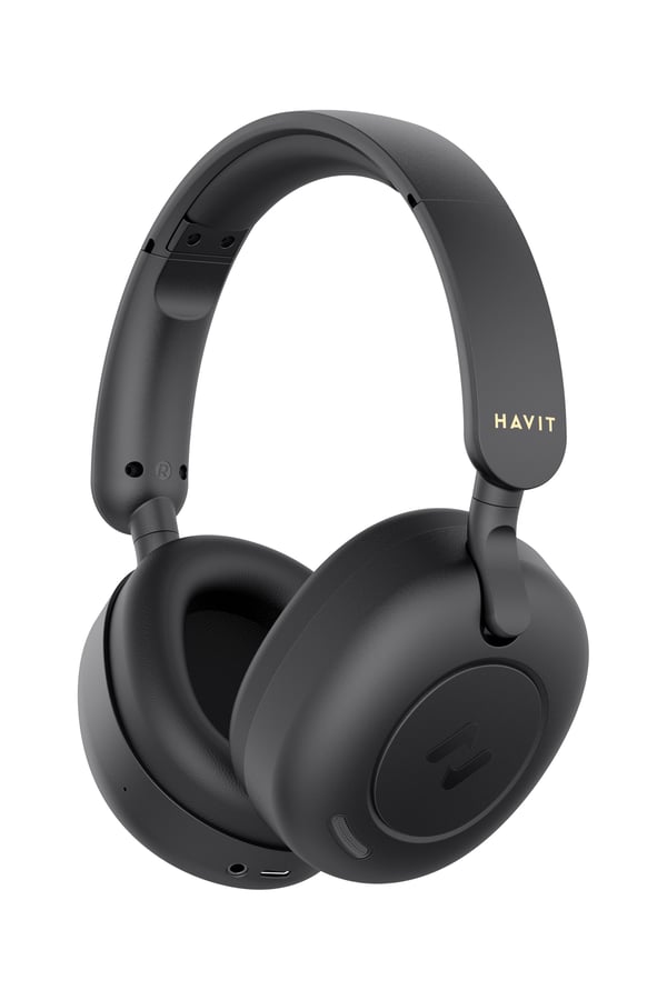 Havit Hibrid Anc BluetoothKulaklık Siyah Hörlurar Kabel & Trådlös Huvudband Musik/vardag Svart