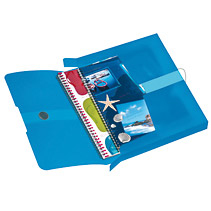 Herlitz 11206141 folder Polypropylen (PP) Blå, Transparent A4