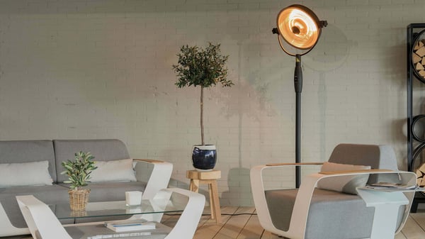 Sunred Retro inomhus Svart, Brun 2100 W Elektrisk halogenvärmare
