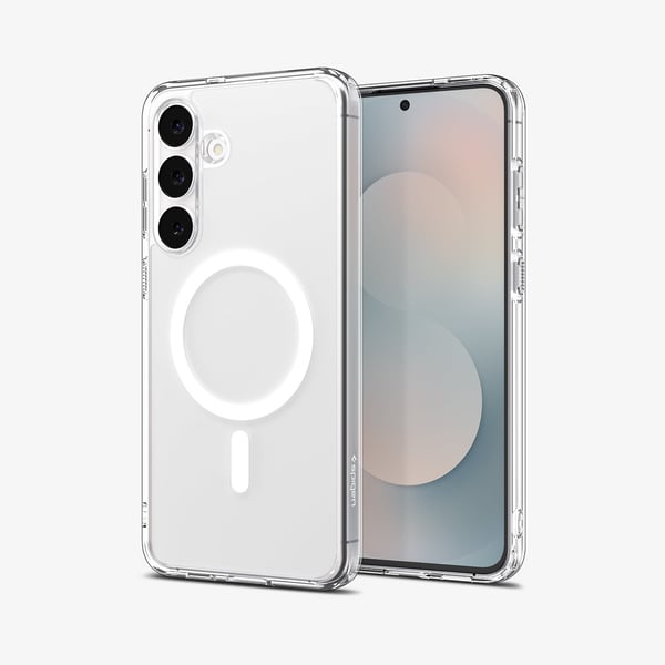 Spigen Ultra Hybrid Metal Ring (MagFit) mobiltelefon etui 17 cm (6.7") Cover Transparent, Hvid