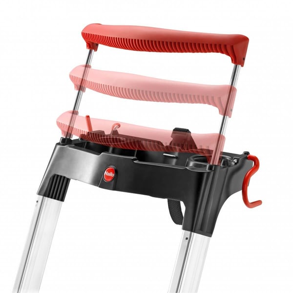 Hailo 8050-407 stige Foldestige Aluminium, Sort