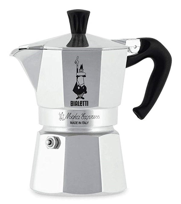 Miniatyrbild 1 av 6: Bialetti Moka Express Mokabryggare 0,06 l Aluminium, Svart
