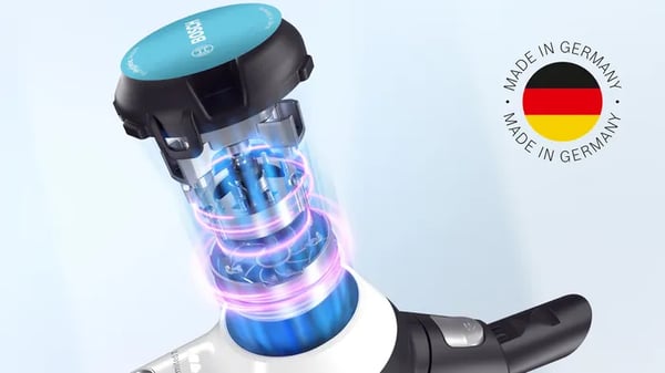 Bosch BCS71HYG1 stav støvsuger & elektrisk kost Stick vakuum Batteri Tør&våd HEPA Poseløs 0,3 L 23,5 W Sort, Hvid 3 At