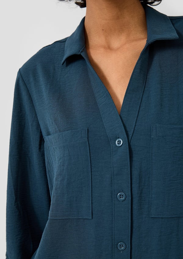 s.Oliver 2175165.5820.36 skjorte & top Bluse Langærmet Polyester