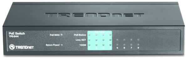 Pikkukuva 3 / 3: Trendnet TPE-S44 verkkokytkin Hallitsematon Power over Ethernet -tuki Sininen