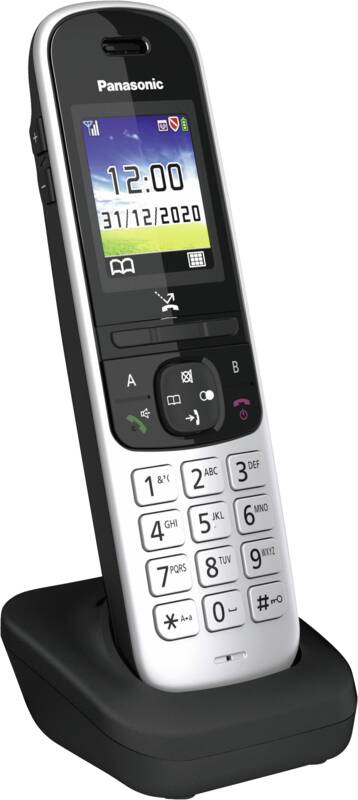 Panasonic KX-TGHA71GS telefonheadsets Handenhet till DECT-telefon Svart, Grå