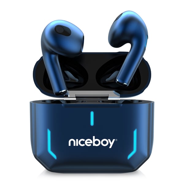 Miniatyrbillede 1 af 6: Niceboy HIVE SpacePods Headset Trådløs I ørerne Opkald/Musik/Sport/Hverdag Bluetooth Blå