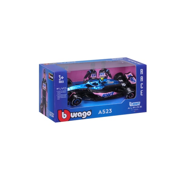 Miniatyrbild 10 av 14: BBURAGO BWT Alpine F1 A523 Modellsportbil Förmonterad 1:43