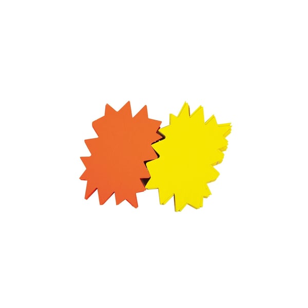 APLI 16950 olimmade etiketter 50 styck Orange, Gul Molnform APLI 16950 olimmade etiketter 50 styck Orange, Gul Molnform