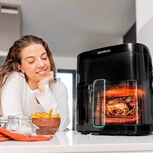 Cecotec 03292 frituregryde Enkelt 6 L Enkeltstående 2200 W Varmluftsteger Sort