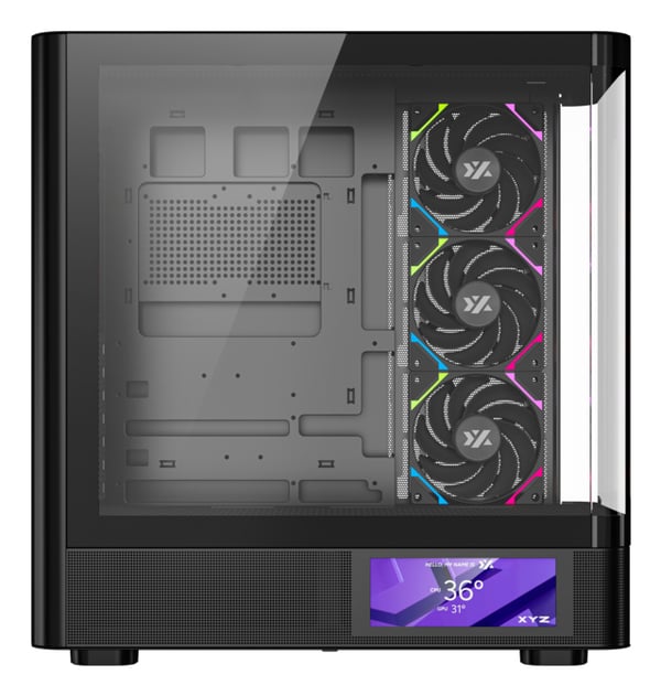 Miniatyrbillede 6 af 8: XYZ QUANTUM PRO Midi Tower Sort