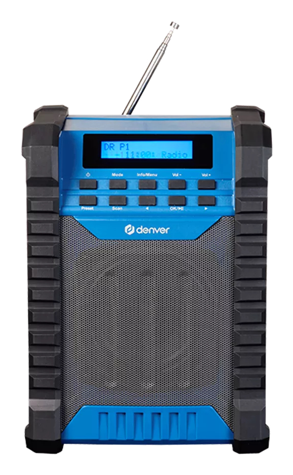 Miniatyrbillede 1 af 5: Denver WRD-60 radio Bærbar Sort, Blå