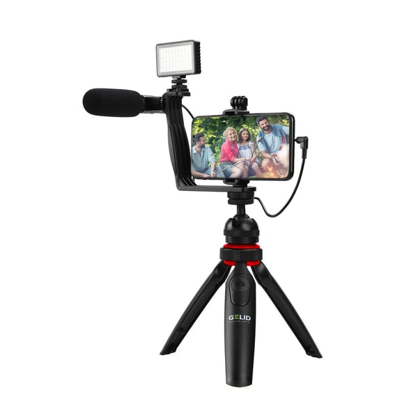 Miniatyrbild 1 av 3: Gelid Solutions ST-ONA-01 stativ Smartphone/actionkamera 3 ben Svart