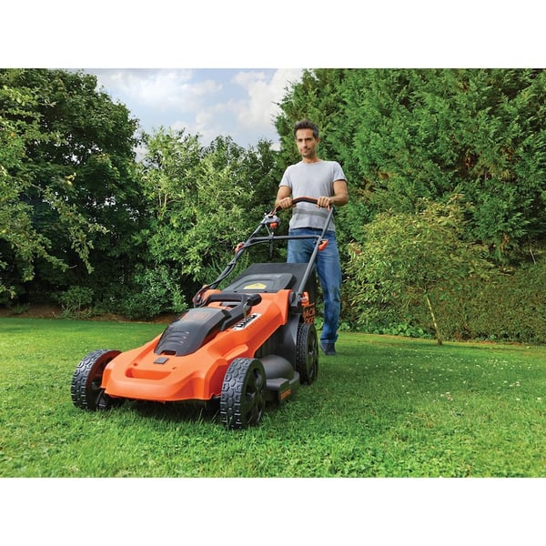 Black & Decker CLMA4825L2-QW plæneklipper Skubbe plæneklipper Batteri Sort, Orange