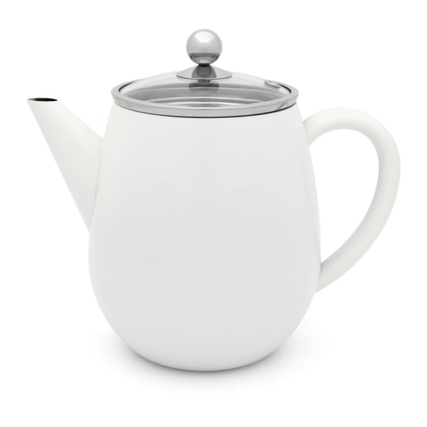 Bredemeijer 111013 tepot Enkelt tekande 1100 ml Transparent, Hvid