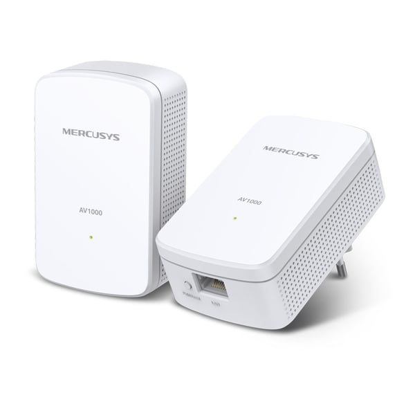 Mercusys MP500 KIT PowerLine-verkkosovitin 1000 Mbit/s Ethernet LAN Valkoinen 2 kpl Mercusys MP500 KIT PowerLine-verkkosovitin 1000 Mbit/s Ethernet LAN Valkoinen 2 kpl