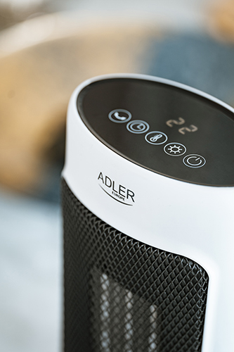 Adler AD 7738 elektrisk rumsvärmare inomhus Vit 2000 W Elektrisk värmefläkt