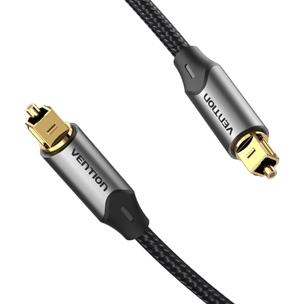 Vention BAVHF audiokaapeli 1 m Toslink Alumiini, Harmaa