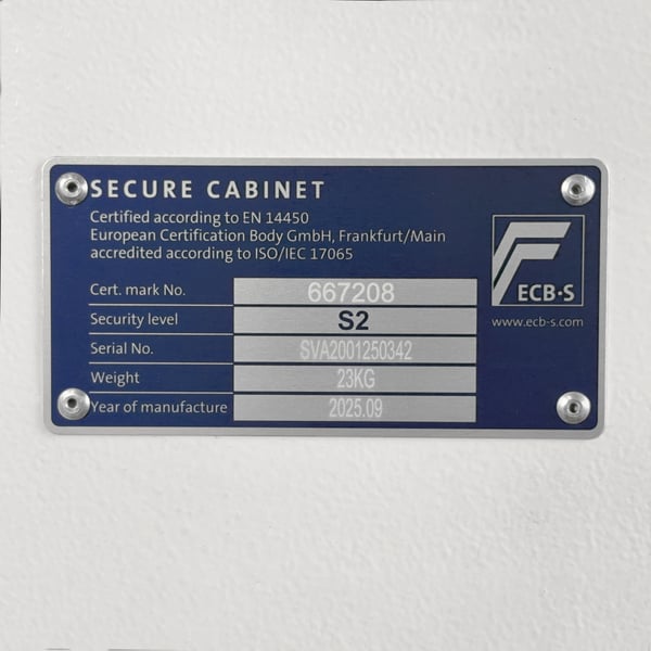 Miniatyrbild 9 av 12: Phoenix Safe Co. Fortress SS1451K Golvkassaskåp 7 l Vit