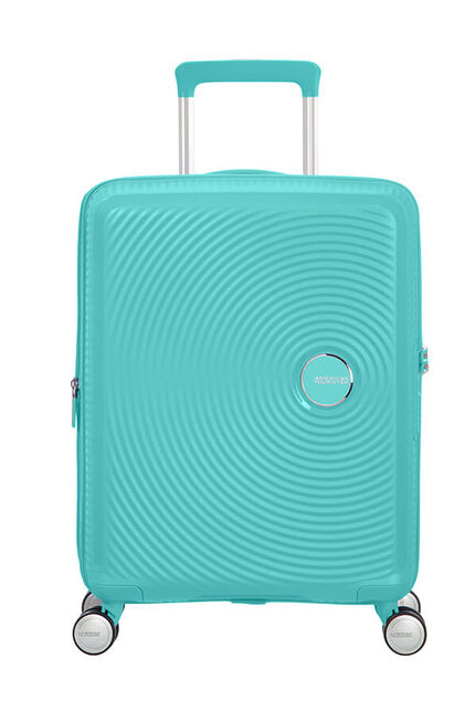 American Tourister Sounbox Spinner Expandable (4 wheels) 55cm Vagn Hårt skal Blå 35,5 l Polypropylen (PP)