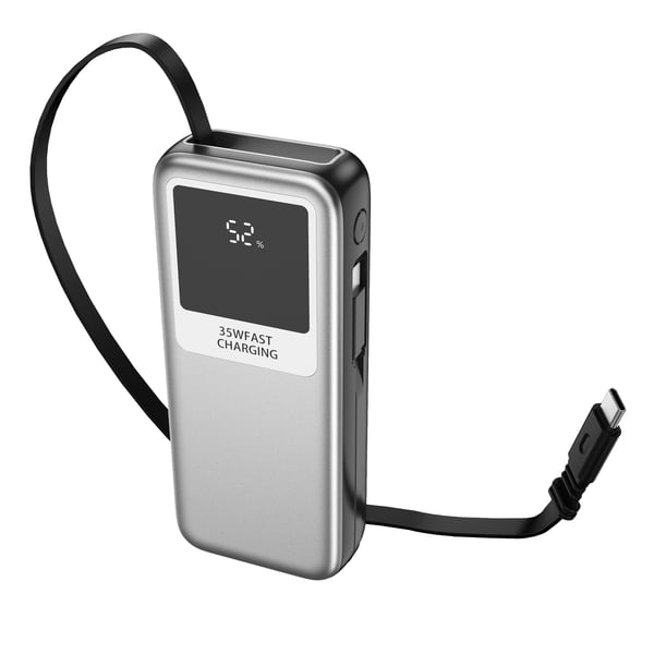 Leotec LEPOW35W10S powerbank Lithium polymer (LiPo) 10000 mAh Sort, Grå