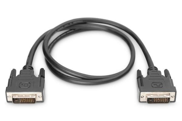 Miniatyrbillede 2 af 3: Digitus AK-320108-030-S DVI kabel 3 m DVI-D Sort