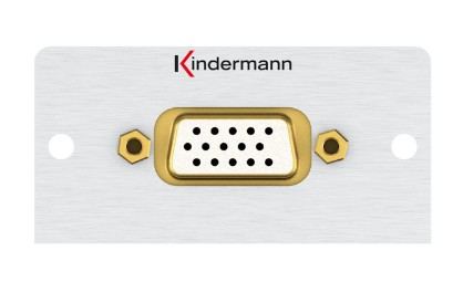 Miniatyrbillede 1 af 2: Kindermann 7444000901 stikkontakt VGA Aluminium
