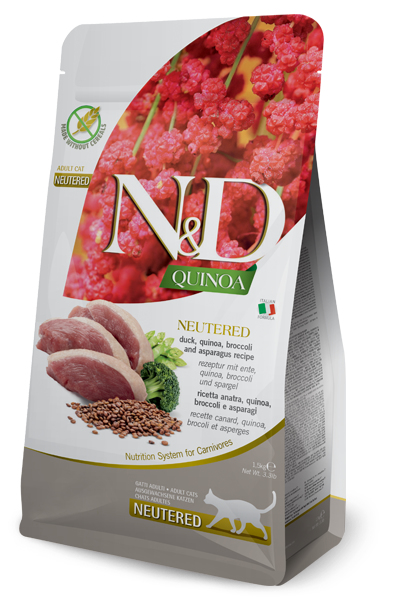 Farmina Pet Food N&D Quinoa tørfoder til kat 1,5 kg Voksen And