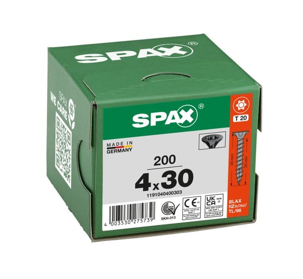 Miniatyrbild 2 av 3: SPAX BLAX 30 mm 200 styck Skruv