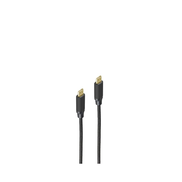 Miniatyrbillede 1 af 2: shiverpeaks BS20-70025 USB-kabel USB 3.2 Gen 2 (3.1 Gen 2) 1 m USB C 10 Gbit/sek. 100 W Sort