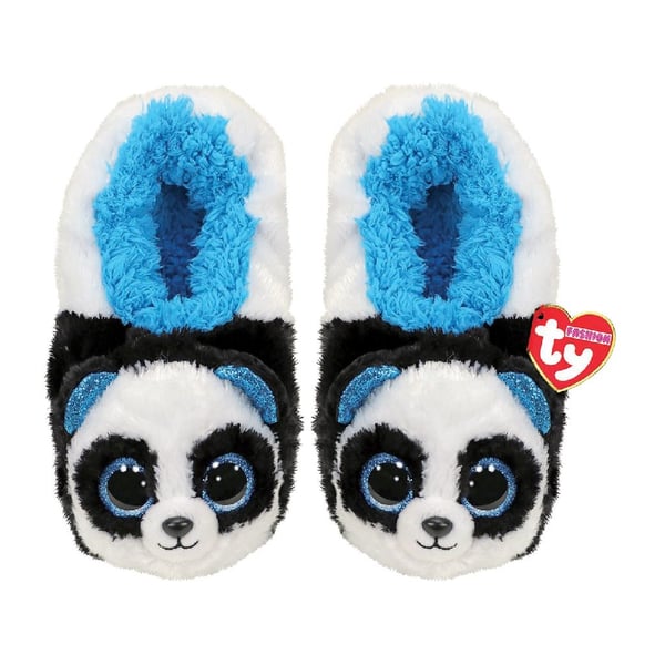 Bamboo Panda Lukket tøffel Unisex Sort, Blå, Hvid