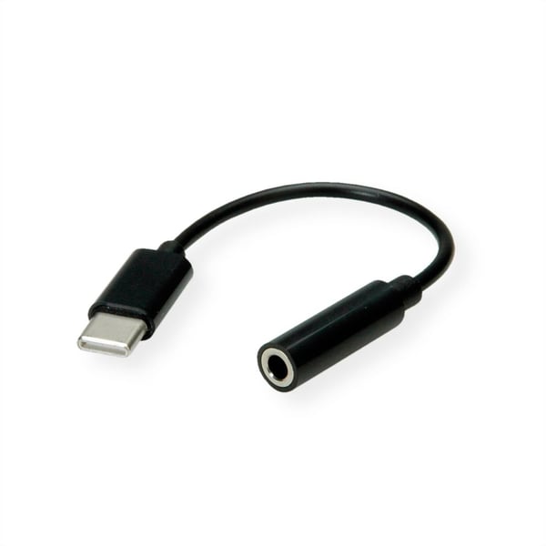 VALUE 12.99.3214 ljudkabel 0,13 m 3,5mm USB Svart