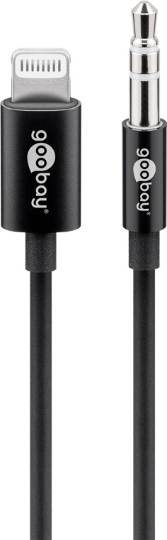 Miniatyrbillede 1 af 2: Goobay 66805 Lightning kabel 1 m Sort