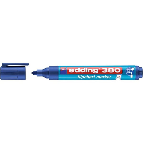 Miniatyrbild 1 av 2: Edding 4-380 003 märkpennor 1 styck Rundad spets Blå