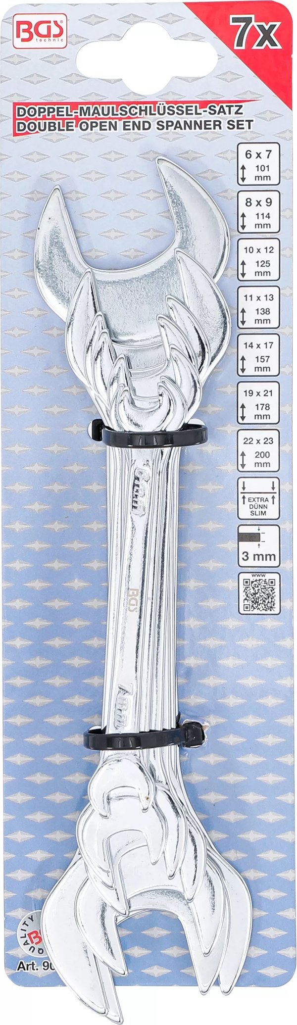 Miniatyrbild 2 av 4: BGS technic Double Open End Spanner Set