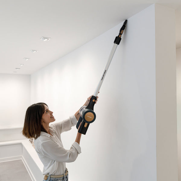 Taurus 948934000 stav støvsuger & elektrisk kost Stick vakuum Batteri Dry HEPA Poseløs 0,5 L 150 W Sort, Blå 2,2 At