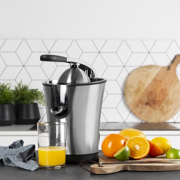 Princess 201860 elektrisk citruspress 300 W Svart, Rostfritt stål