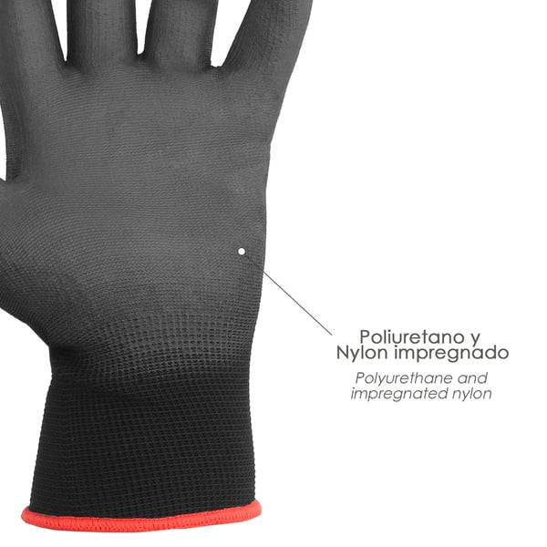 Wolfpack Guantes Poliuretano / Poliester Impregnado 11'